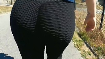 Outdoor Adventure With Mature Milf In Leggings