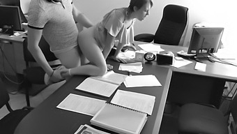 The Ceo Has Sex With His Petite Secretary In The Office And Records It Using A Secret Camera