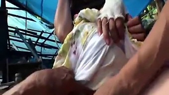 A Pregnant Asian Gets Fucked By A Homeless Man