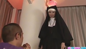 Japanese Milf Rika Sakurai Enjoys Anal Sex With Priest