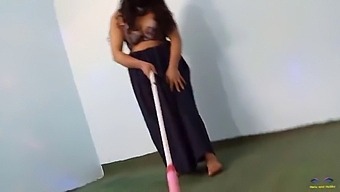 A Canadian Amateur Mom Indulges In Erotic Dancing While Cleaning The House In This Homemade Video