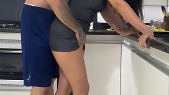A Steamy Encounter In The Kitchen With My Wife - Onlyfans Video