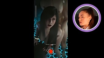 Masturbation And 3some Fun With Tifa In Final Fantasy Parody
