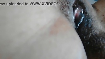 African Queen'S Wet And Steamy Encounter On White Blanket