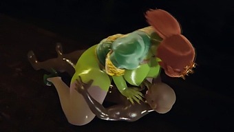 Shrek'S Princess Fiona Gets Pounded By An Orc In 3d
